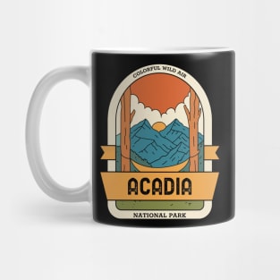 Acadia National Park Vintage Travel Mug